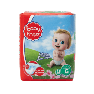 BABY FINGER PAÑAL TALLA G X 18UND
